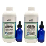 35% Food Grade H2O2 - Two Bottles With 2 Droppers
